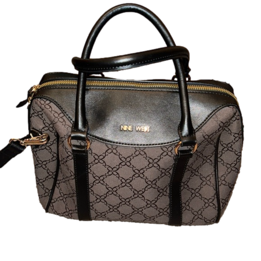 Nine West Logo Satchel Over the Shoulder Bag